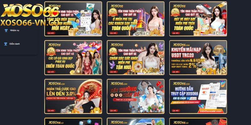 Khuyến Mãi Xoso66 Siêu Hấp Dẫn Với Điều Kiện Nhận Đơn Giản 2 khuyến mãi Xoso66